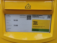 Briefkasten Leerung <br>